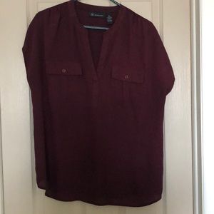 Maroon dress top